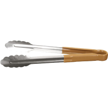 Hygiplas Colour Coded Brown Serving Tongs 300mm 11inch