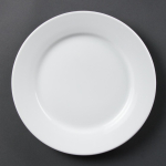 Olympia Whiteware Wide Rimmed Plates 250mm (12 Pack)