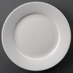 Olympia Athena Wide Rimmed Plates /9" White (Pack of 12)