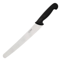 Hygiplas Serrated Pastry Knife Black 25.5cm Hygiplas Serrated Pastry Knife Black 25.5cm
