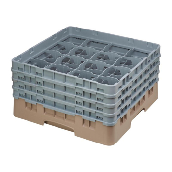 Cambro Camrack Beige 16 Compartments Max Glass Height Cambro Camrack Beige 16 Compartments Max Glass Height