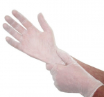 Clear Vinyl Gloves - P/Free Medium - 10 x 100