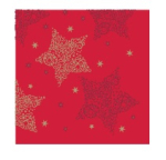 Merry & Bright Napkin - Red 40cm 3 Ply - Pack of 100