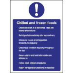 Vogue Chilled and Frozen Foods Sign (300 x 200mm)